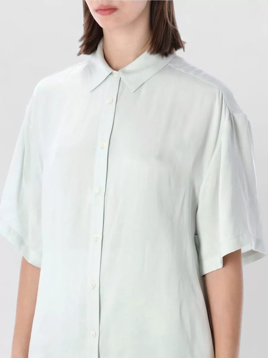 Anine Bing V-Neck Short-Sleeve Pyjama Shirt