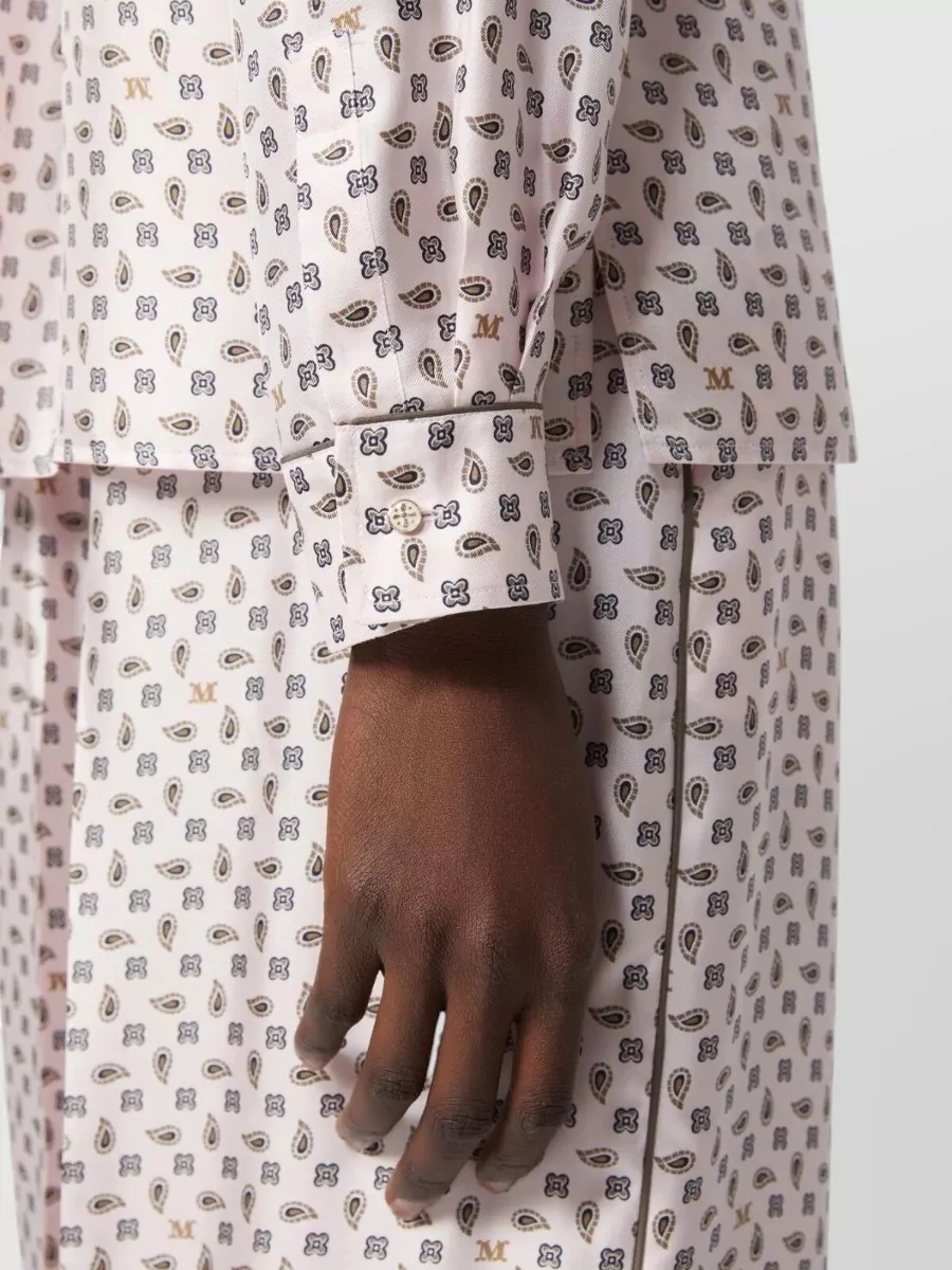 Max Mara Silk Cuban Collar Shirt