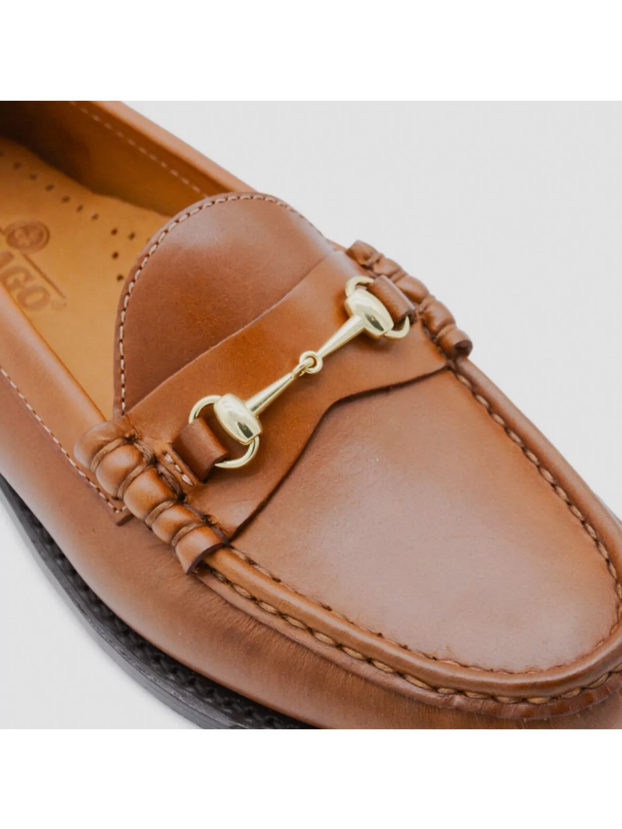Sebago Round Toe Loafers Gold Tone Hardware In Brown