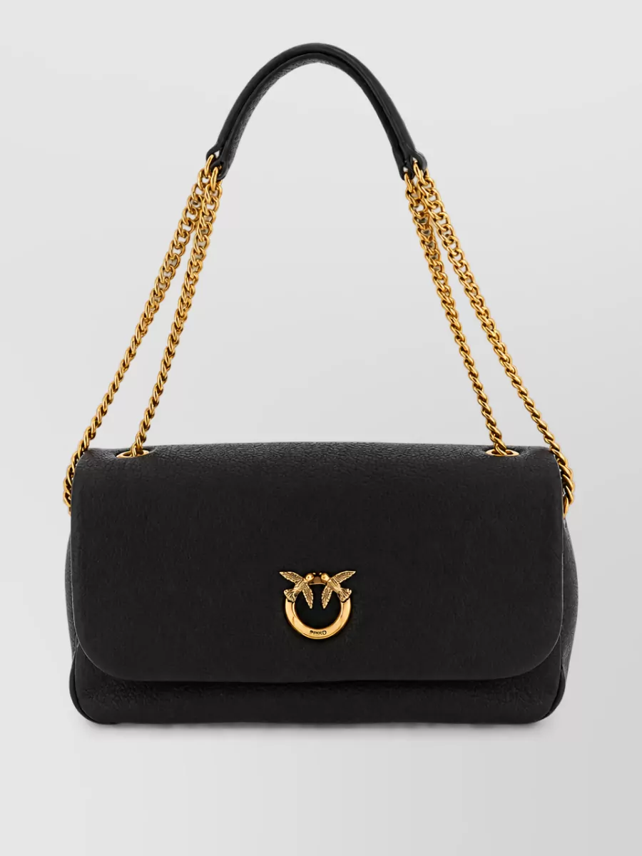 Pinko love bag click leather clutch bag