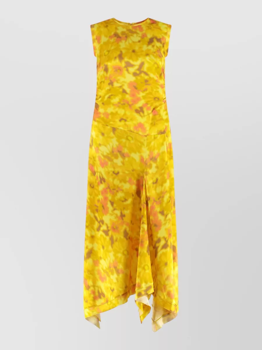 Acne Studios printed asymmetric midi dress