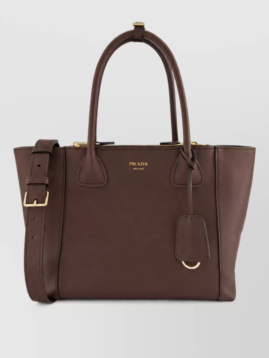 Prada nova large leather tote bag