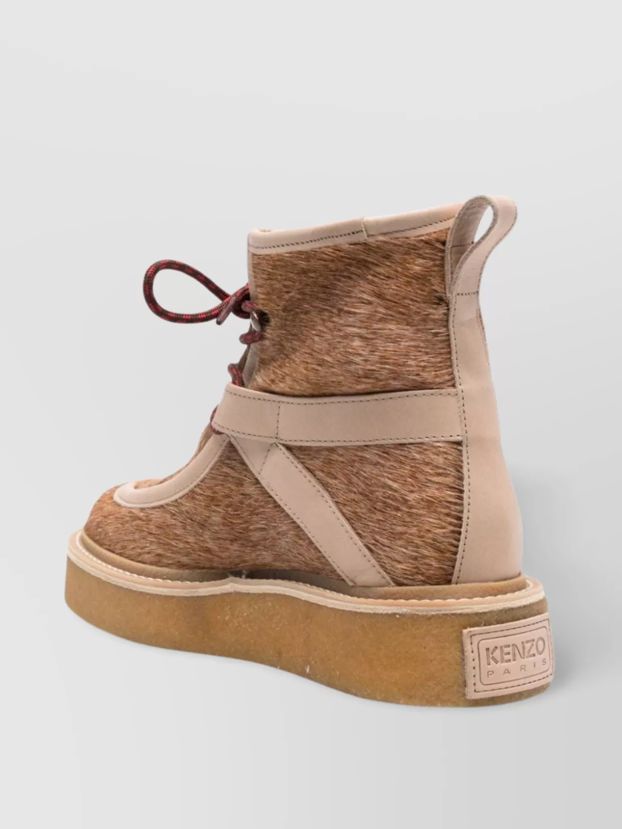 Kenzo Almond Toe Calf Hair Ankle Boots