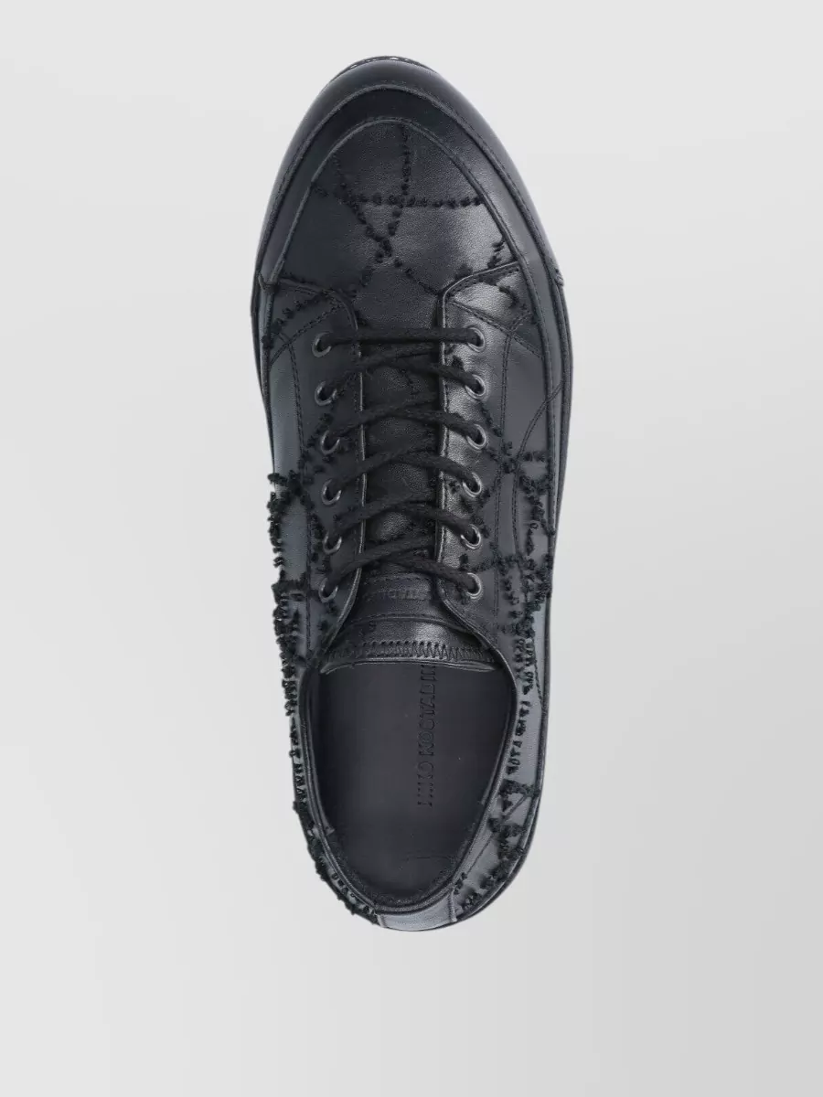 Kiko Kostadinov Leather Low-Top Sneakers