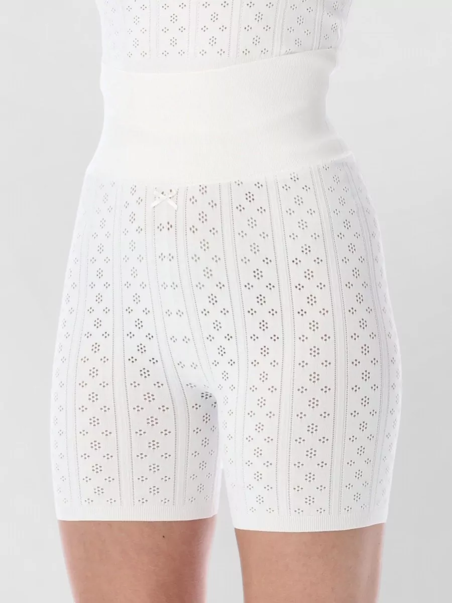 Jw Anderson Pointelle Knit Cycle Shorts