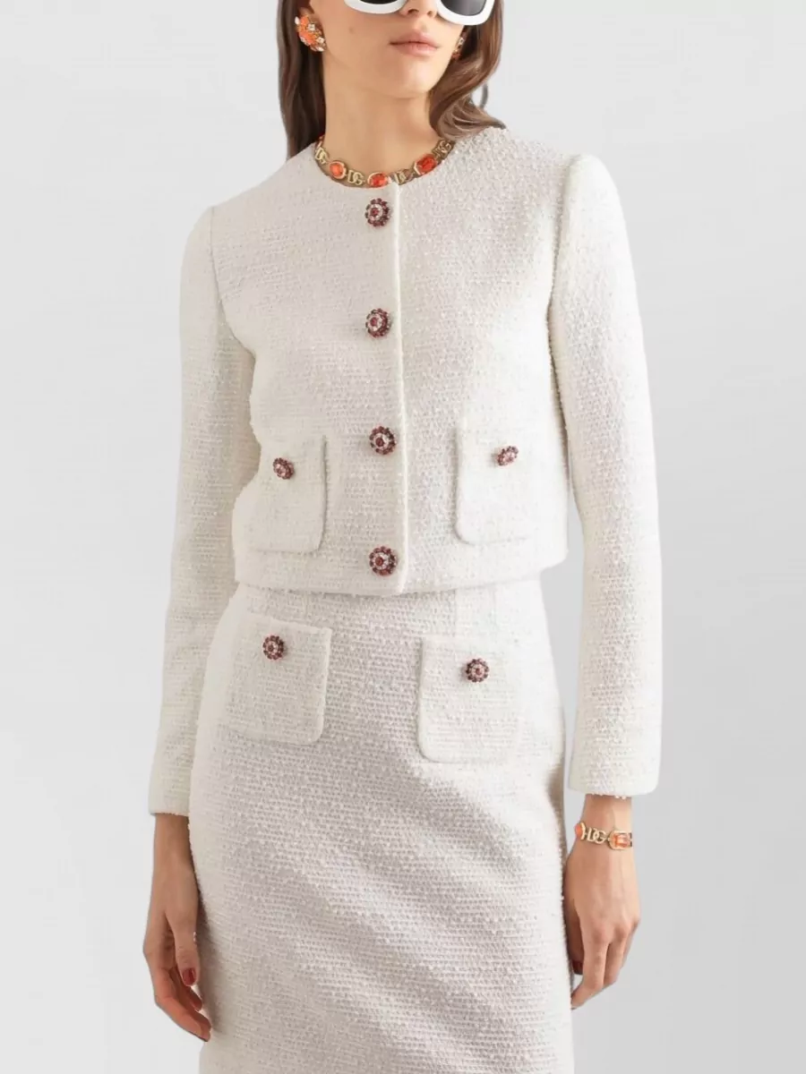 Dolce&Gabbana Single-Breasted Tweed Jacket