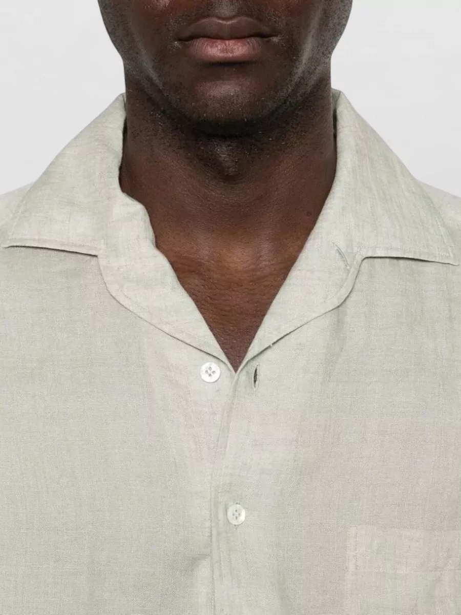 Lardini Linen Long-Sleeve Shirt