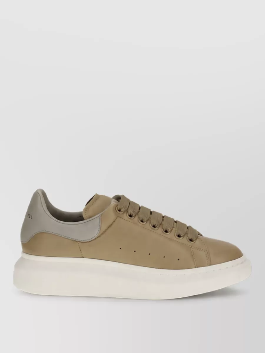 Alexander Mcqueen Calf Leather Platform Sneakers