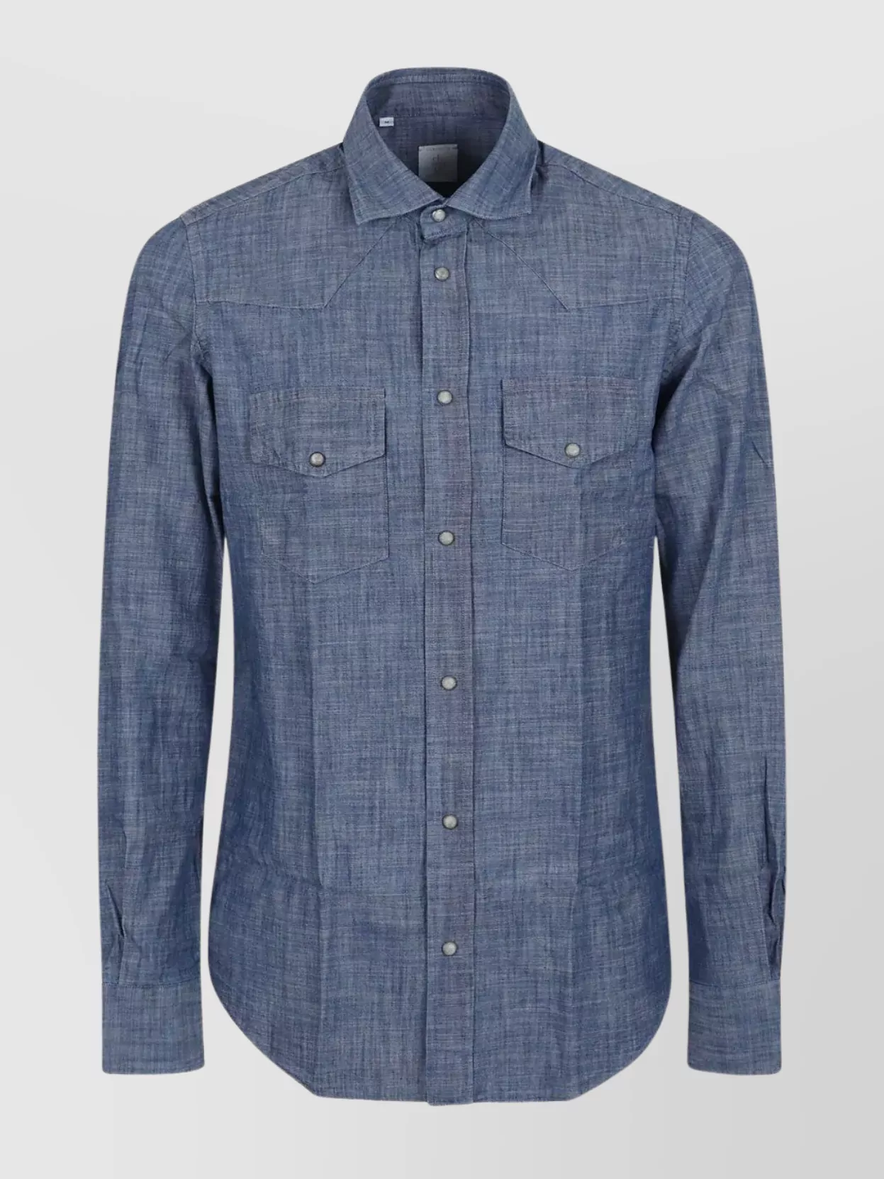 Eleventy Button-down Shirt With Tailored Fit And Dual Chest Pockets In Blue