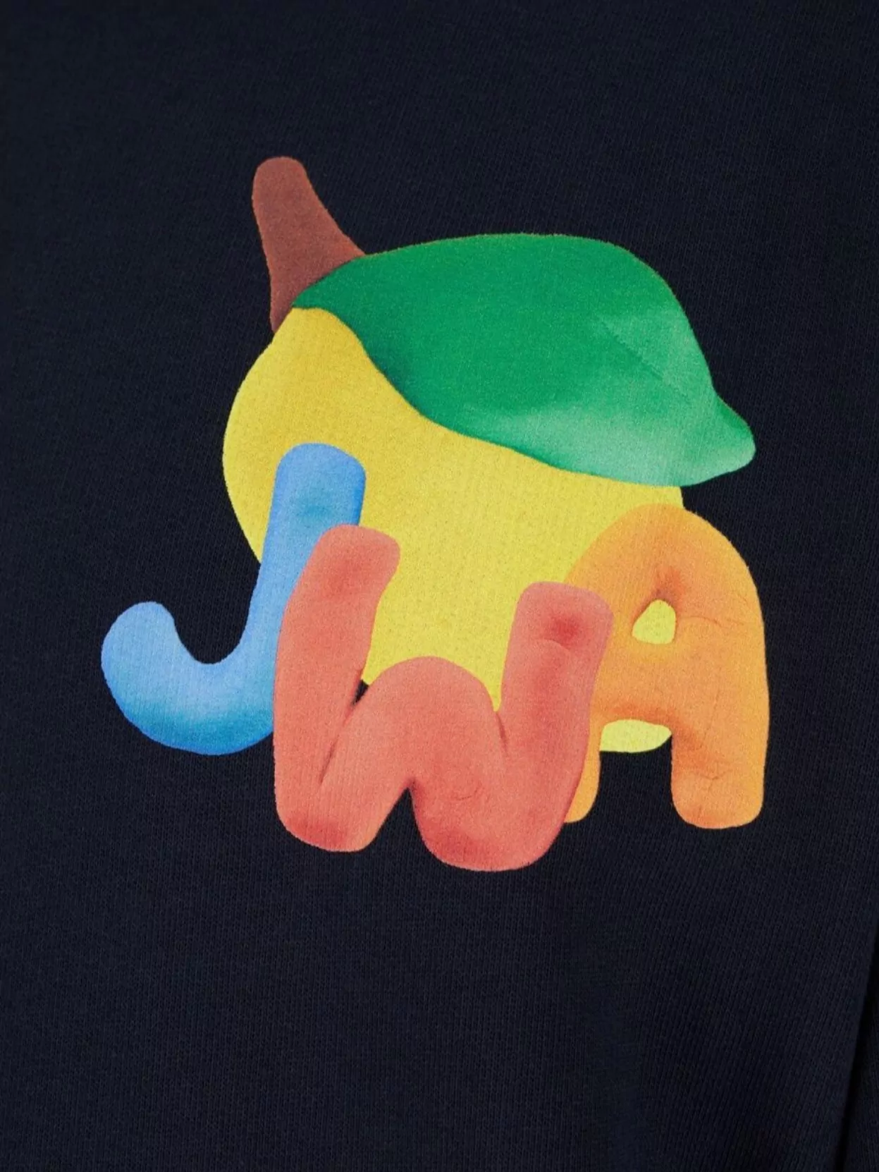 Jw Anderson Midnight Cotton Sweatshirt With Hood
