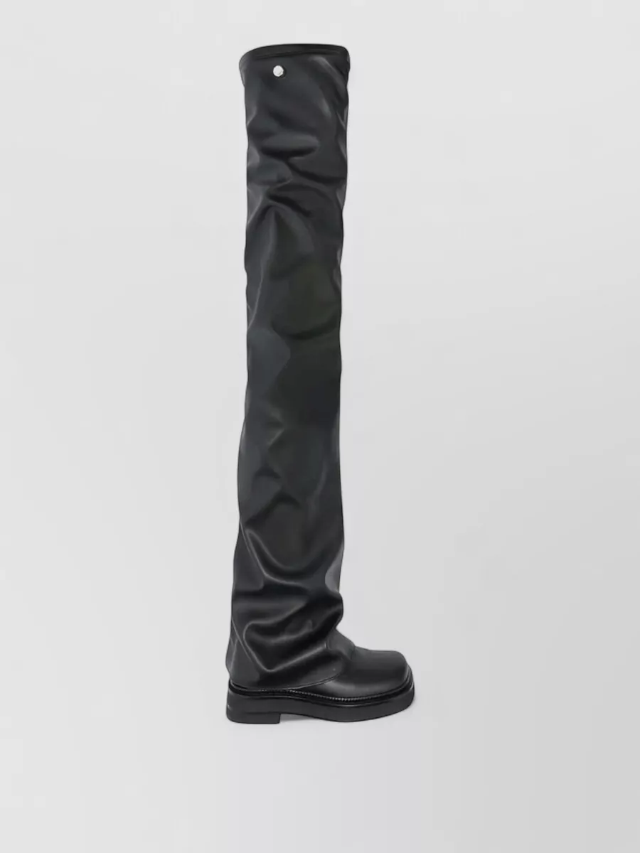 The Attico Faux Leather Over-The-Knee Boots