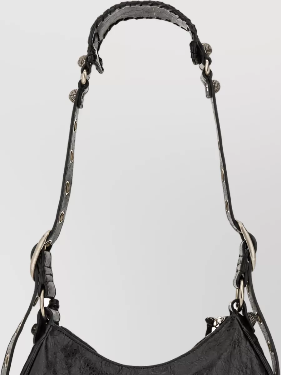 Balenciaga Le Cagole Small Leather Clutch Bag