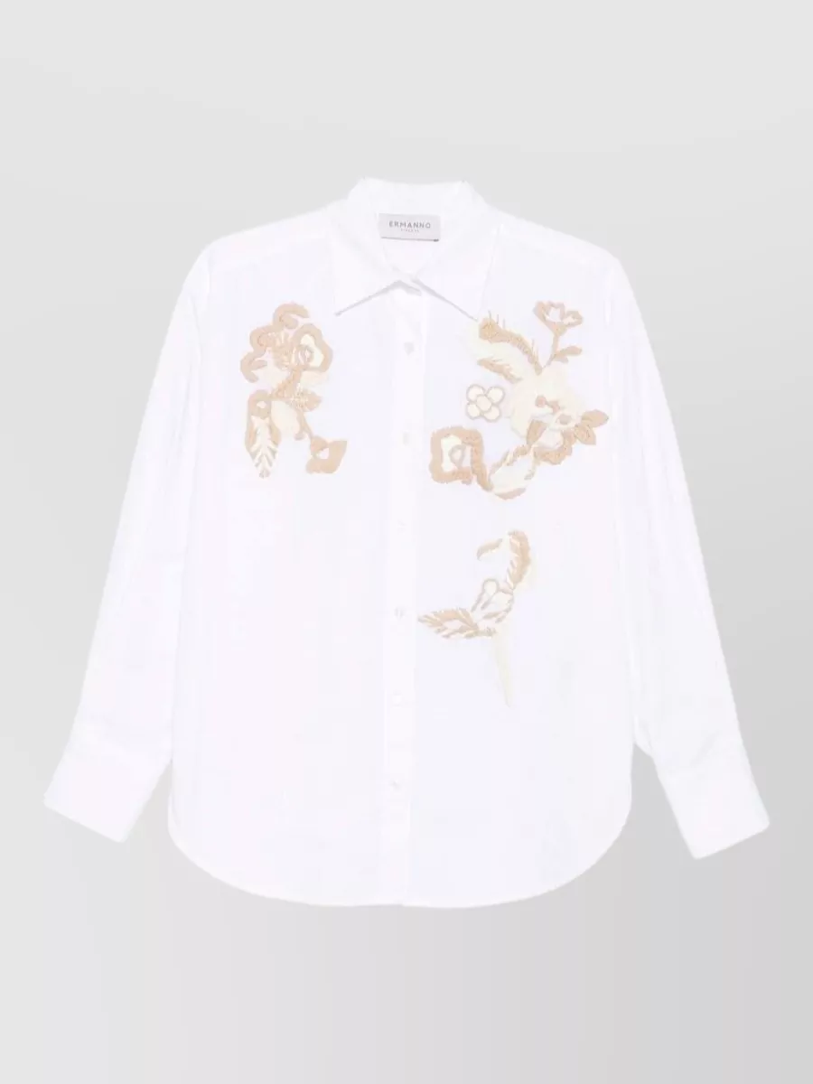Ermanno Firenze embroidered cotton shirt