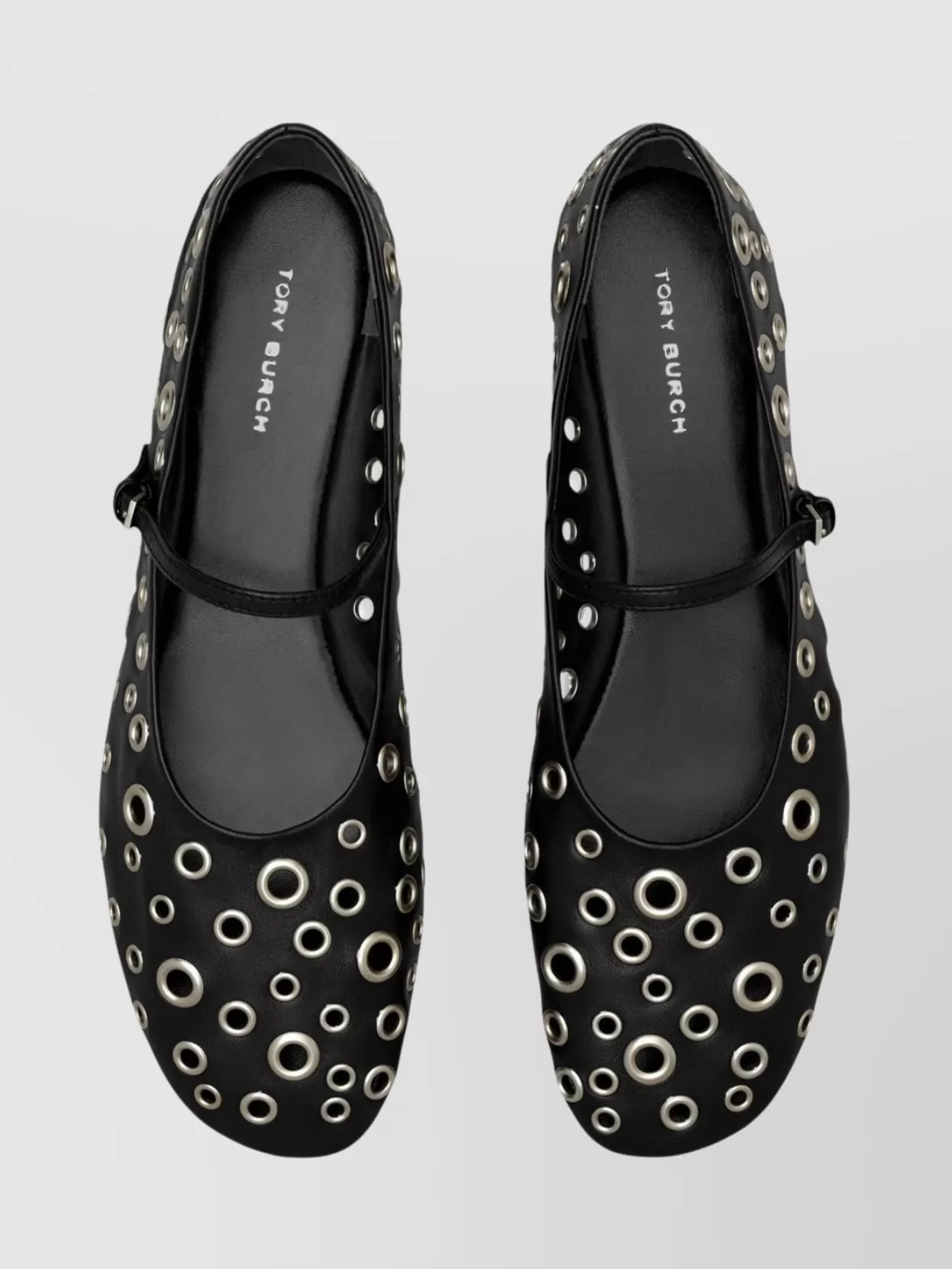 Tory Burch Leather Mary Jane Ballerina Flats