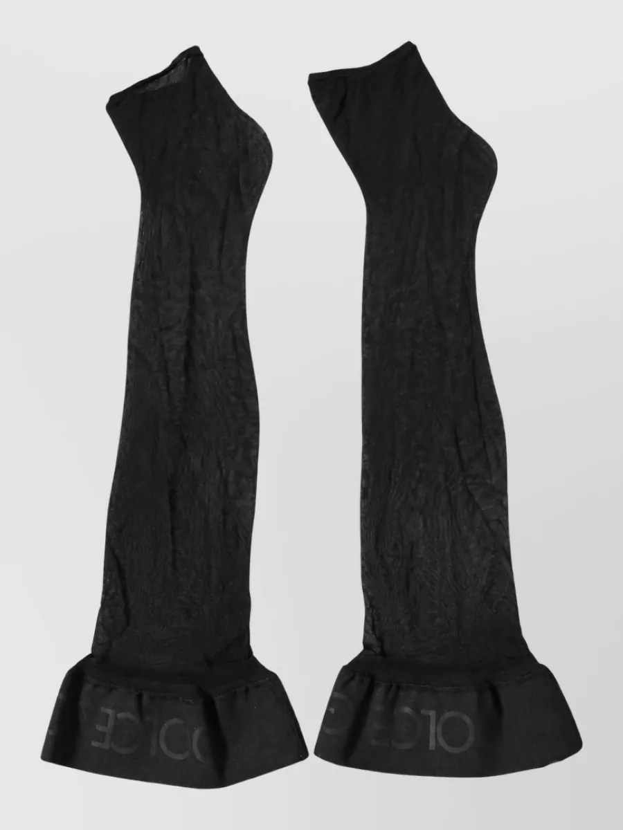 Dolce&Gabbana nylon logo calf socks
