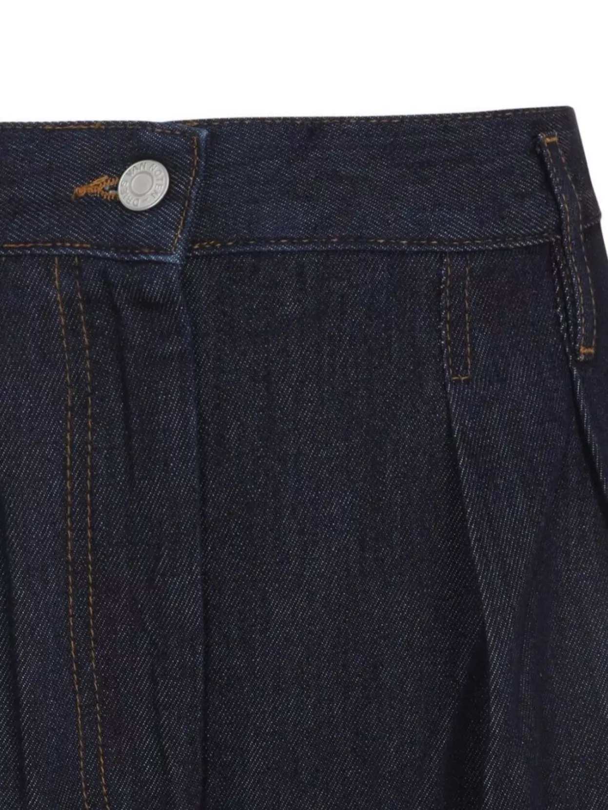 Dries Van Noten Wide Leg Trousers Pleated Front