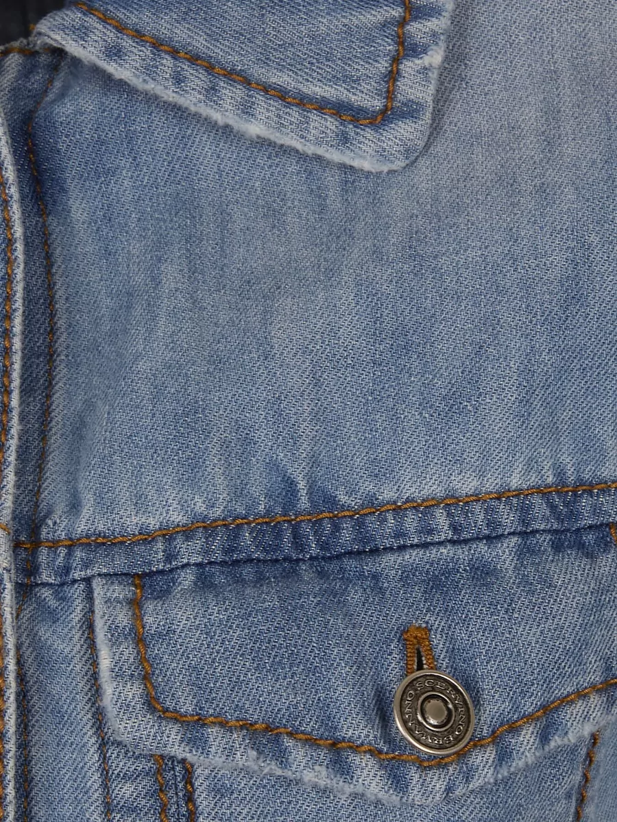 Ermanno Scervino Denim Lace Slim-Fit Jacket