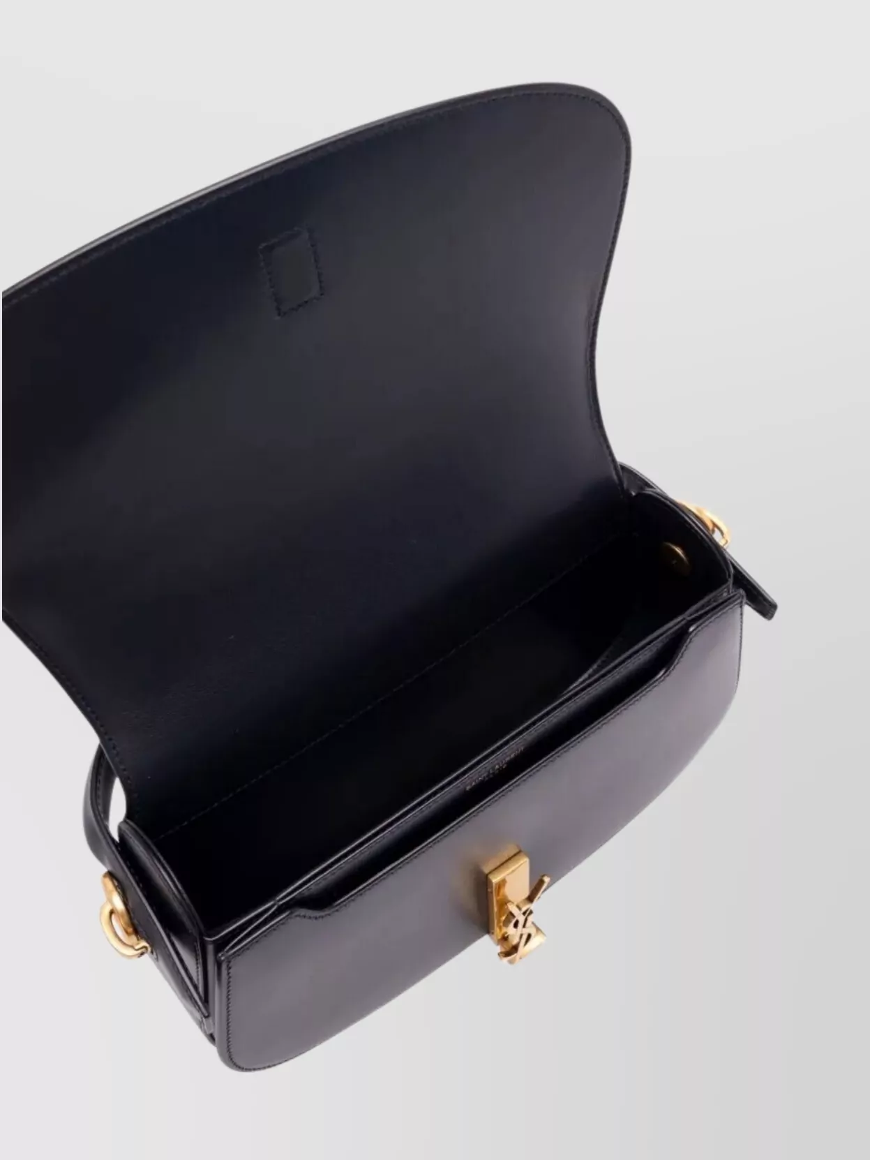 Saint Laurent Box Leather Cross-Body Bag Detachable Strap