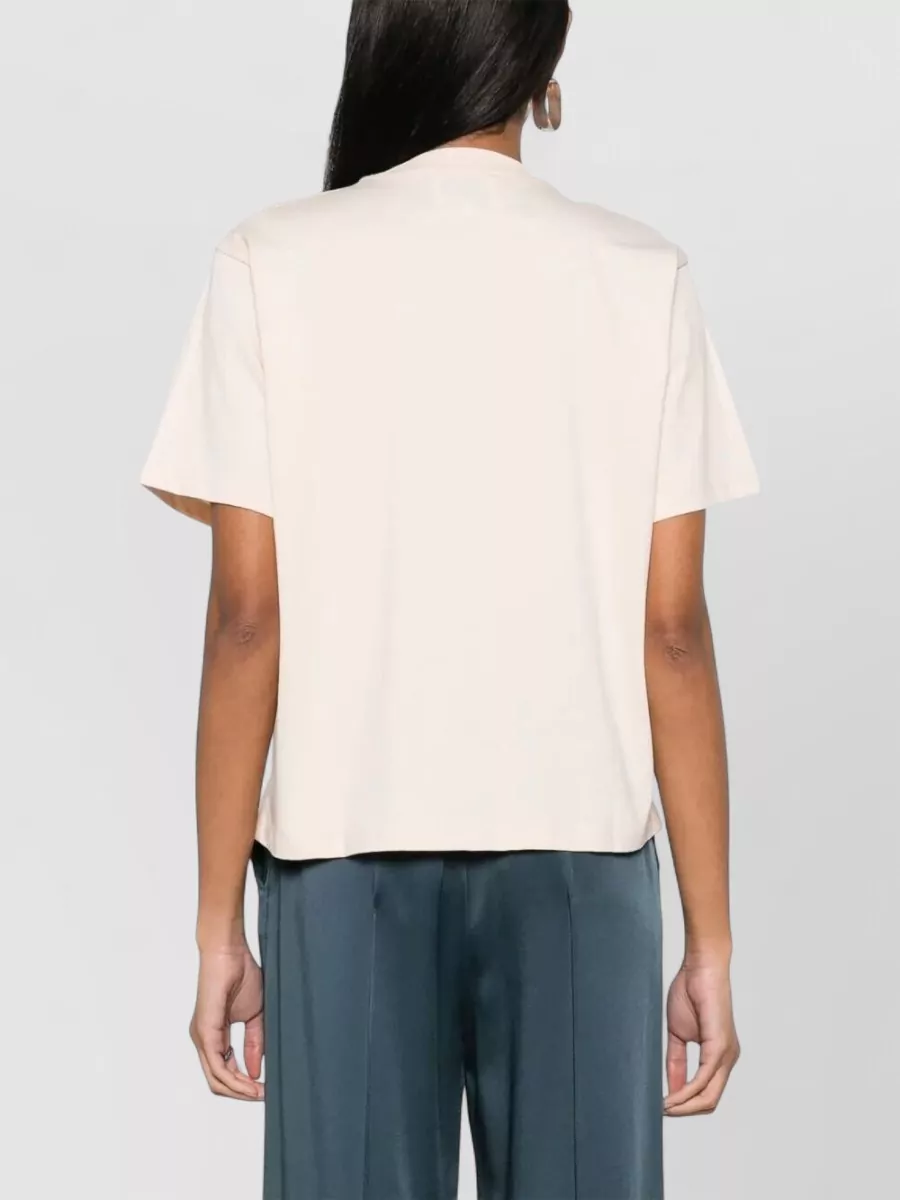 Loulou Studio Telanto Short Sleeve Round Neck Top