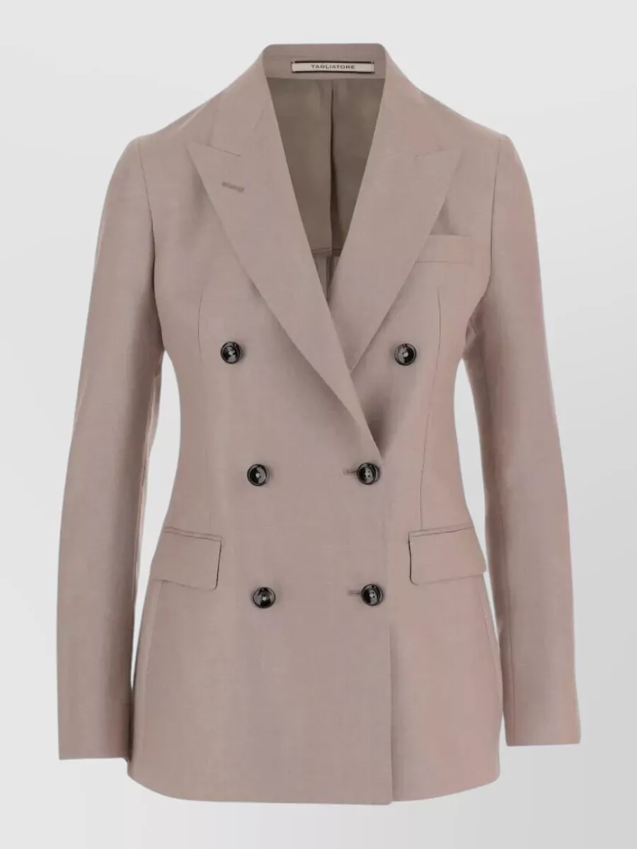 Tagliatore Virgin wool silk linen blazer
