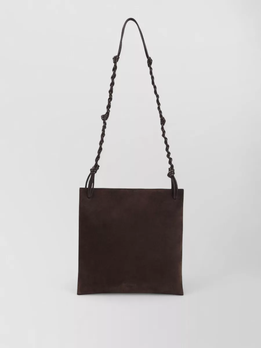 Jil Sander leather shoulder tote bag