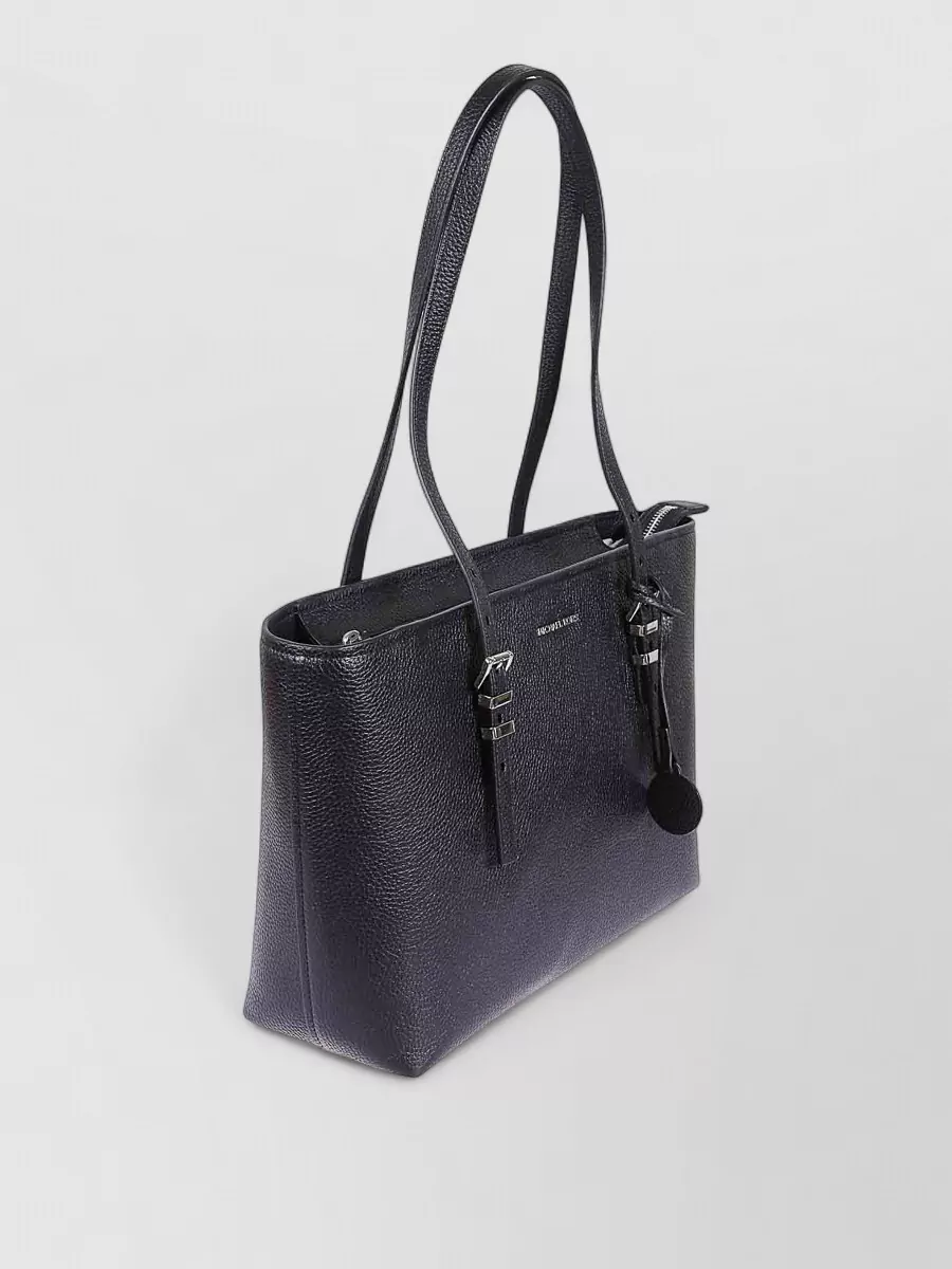 Michael Kors Tote Bag Buckle Detail Keychain Handles