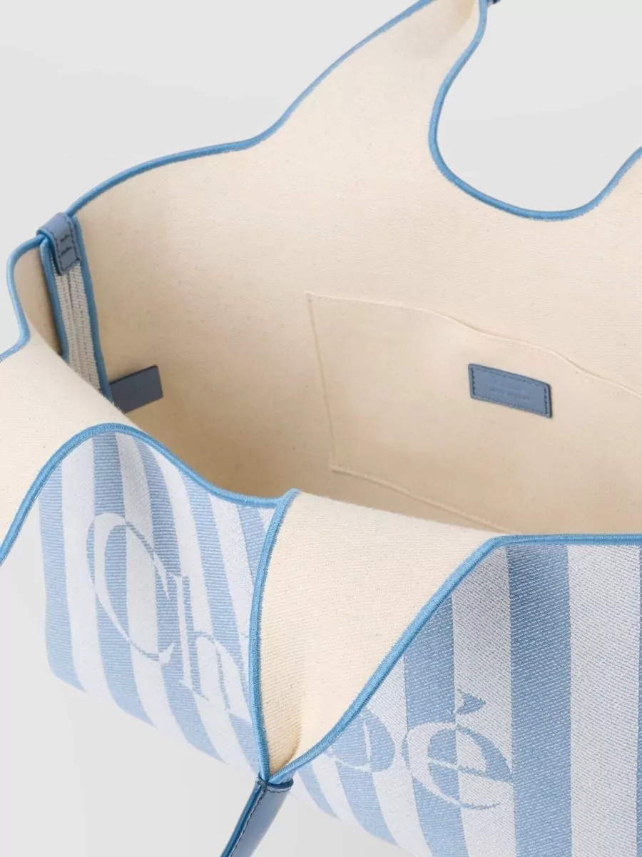Chloé Woody Fabric Beach Bag