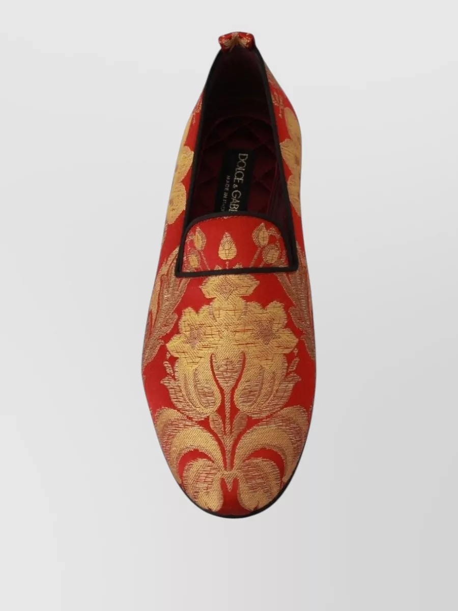Dolce&Gabbana Silk Brocade Slippers