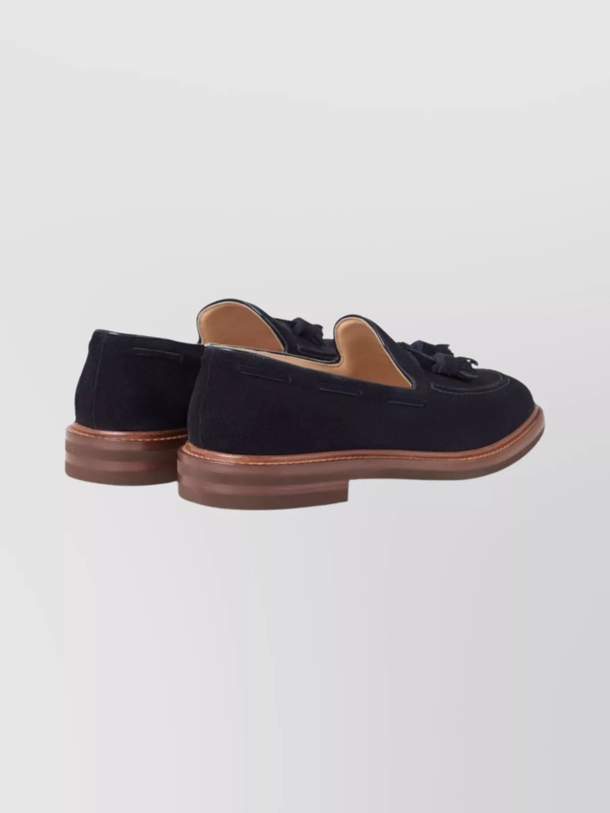 Brunello Cucinelli Suede Loafers Featuring Tassel Detail