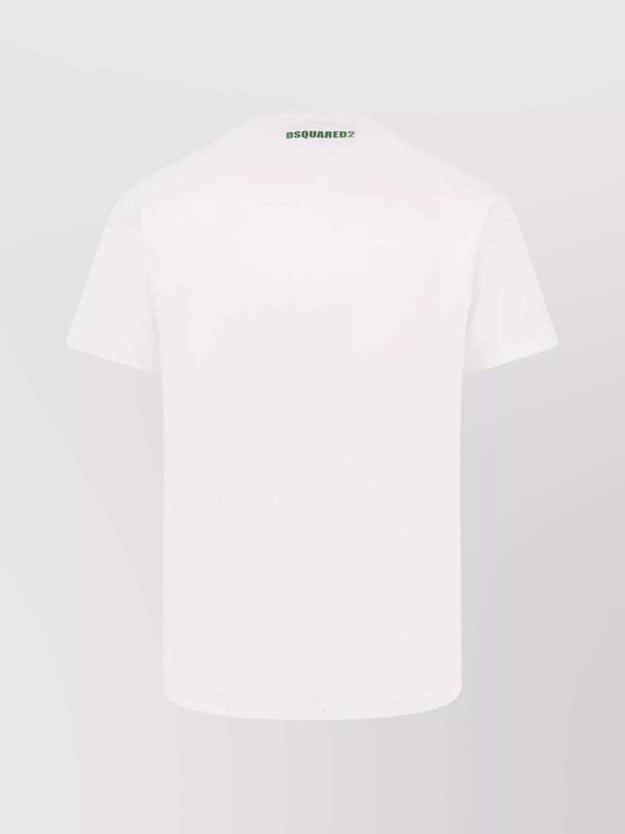 Dsquared2 White Crewneck T-shirt With Print On The Front And Logo Lettering On The Rear In Cotton Man