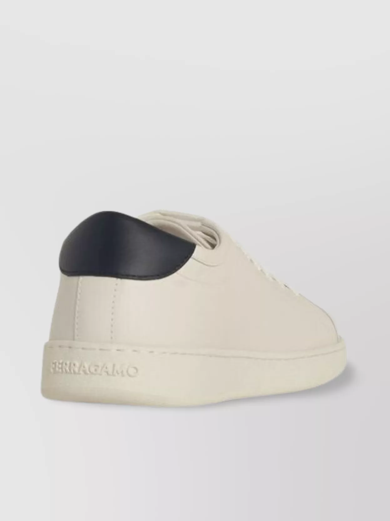 Ferragamo 'Brandy' Leather Sneakers With Contrast Heel Tab