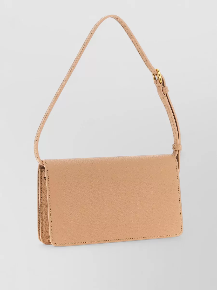 Valentino Garavani Vlogo Signature Leather Shoulder Bag
