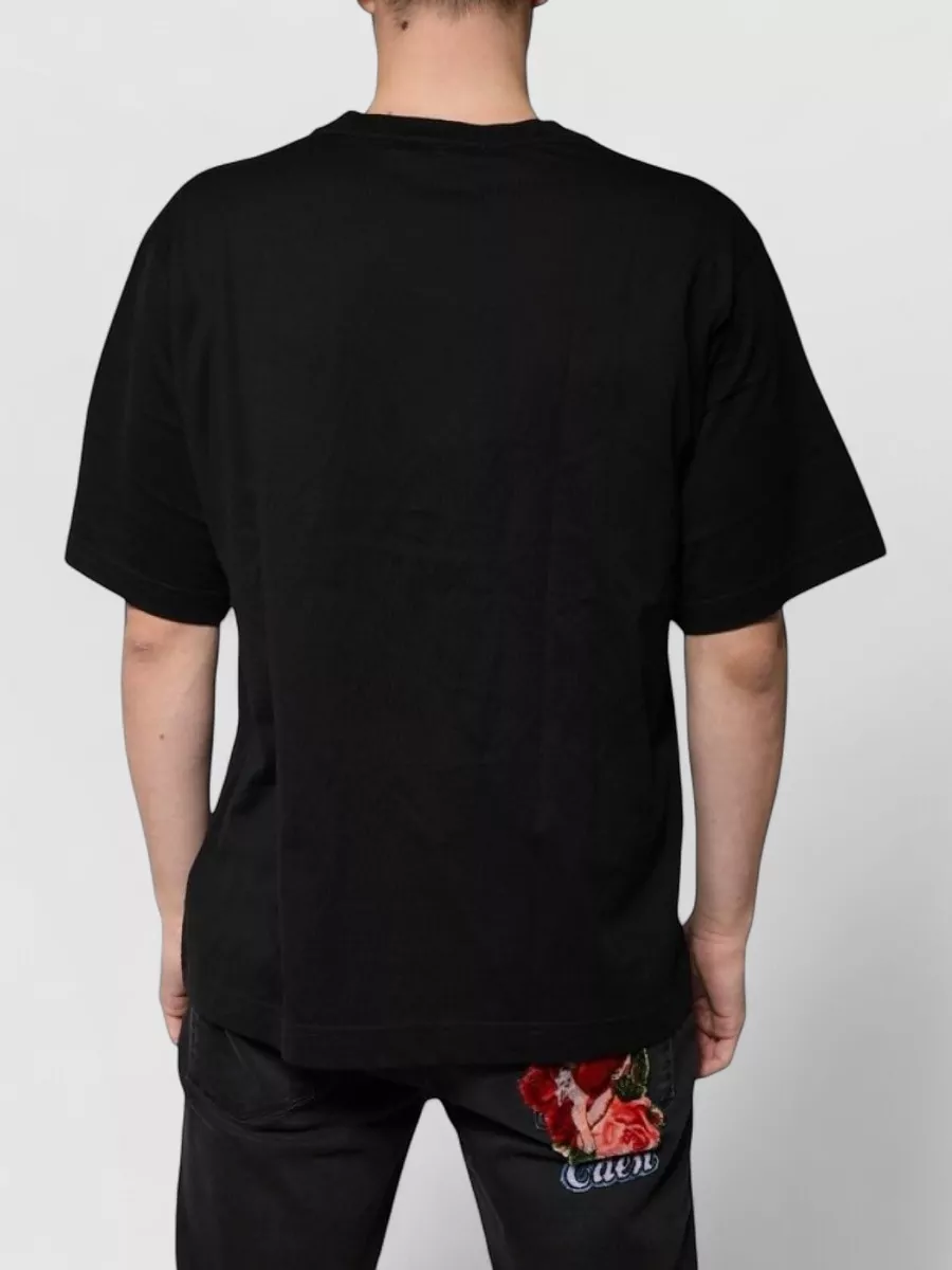Dolce&Gabbana Cotton Logo V-Neck Short-Sleeve T-Shirt