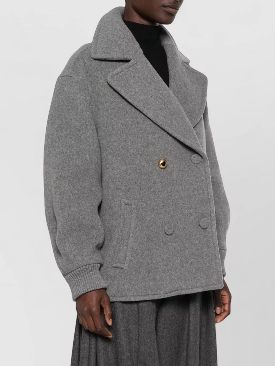 Moschino Wool Double-Breasted Coat