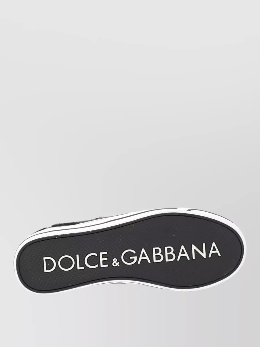 Dolce&Gabbana Sailing Leopard Print Rubber Sole Sneakers