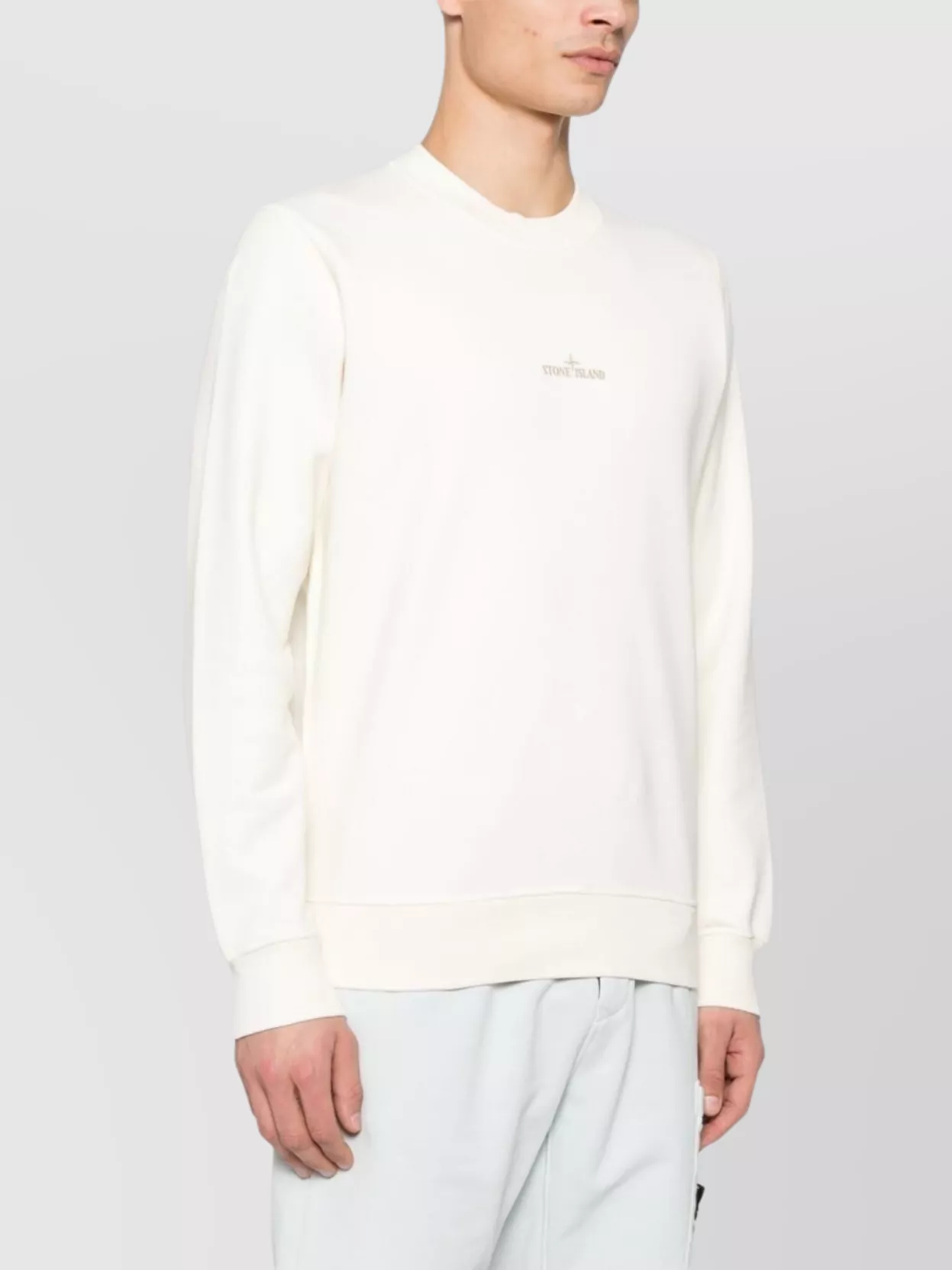 Stone Island Pure Cotton Clothing Sweaters In Neutral
