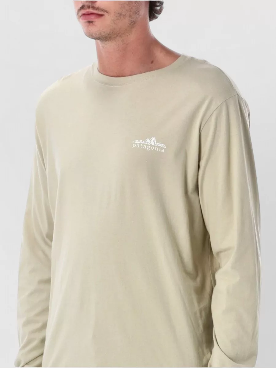 Patagonia Organic Cotton Fitz Roy Foothills Logo-Print Long-Sleeve T-Shirt