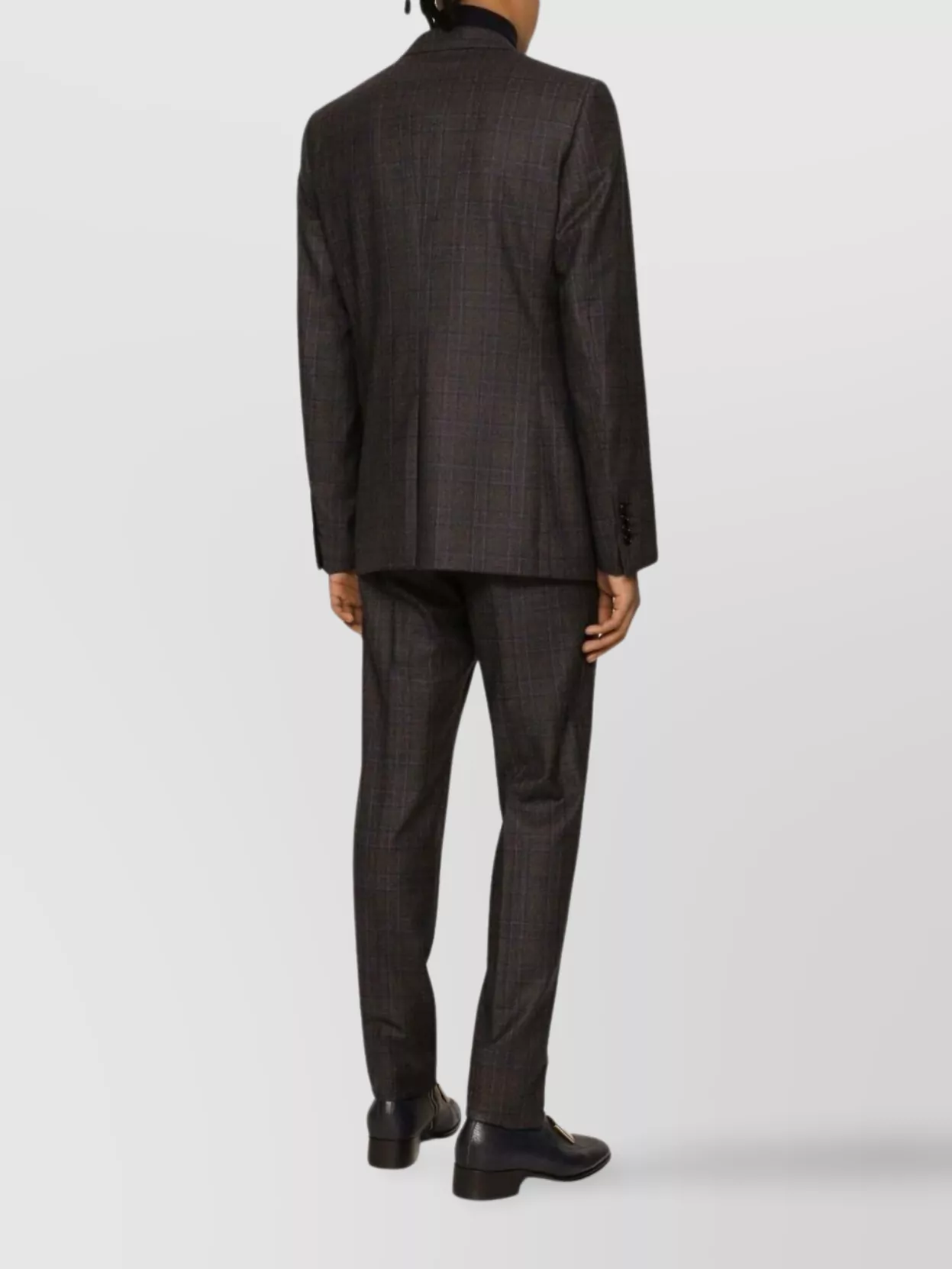 Dolce & Gabbana Tailored Woolen Trousers Check Pattern In Brown