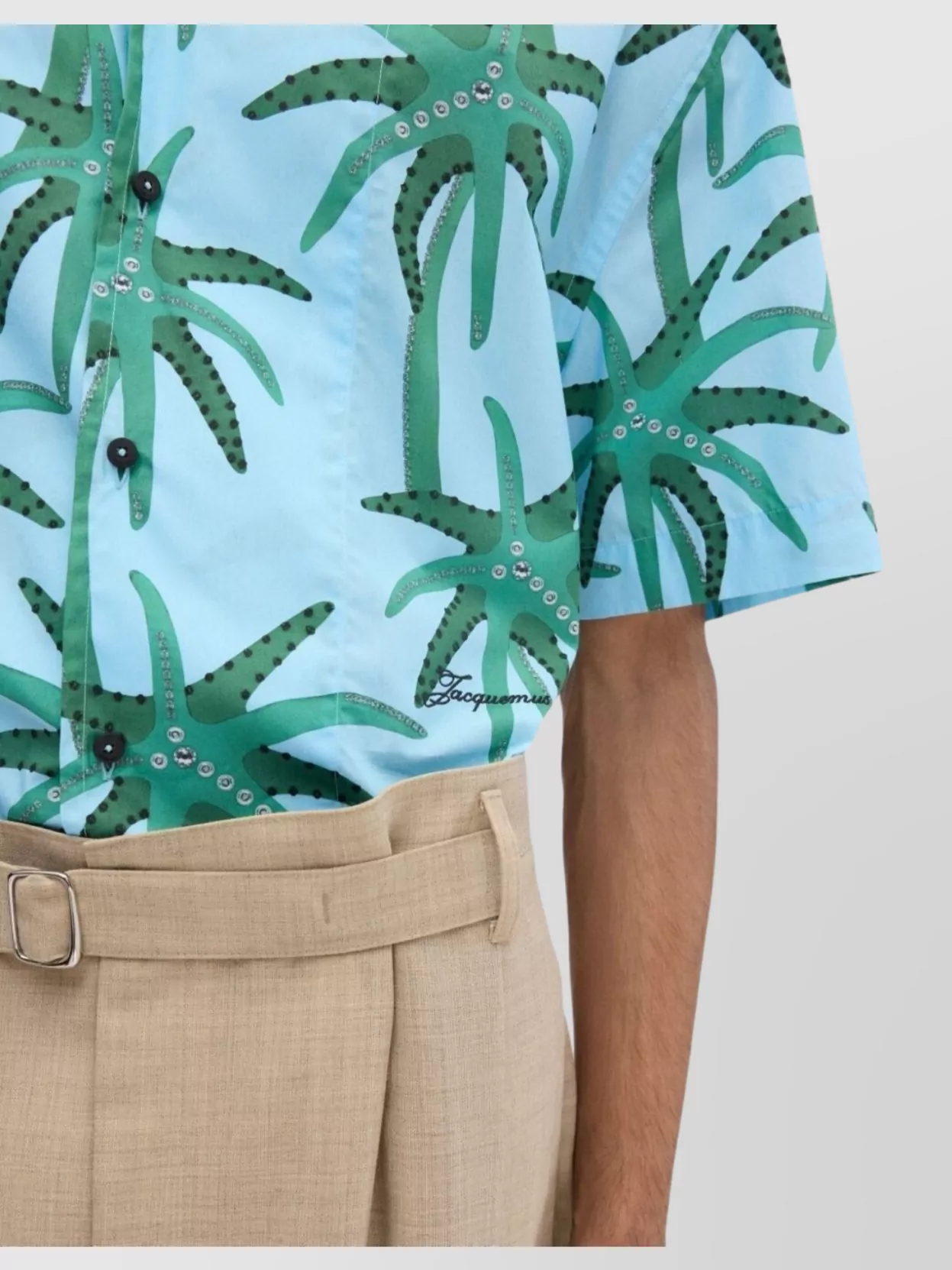 Jacquemus Relaxed Fit Shirt Tropical Print