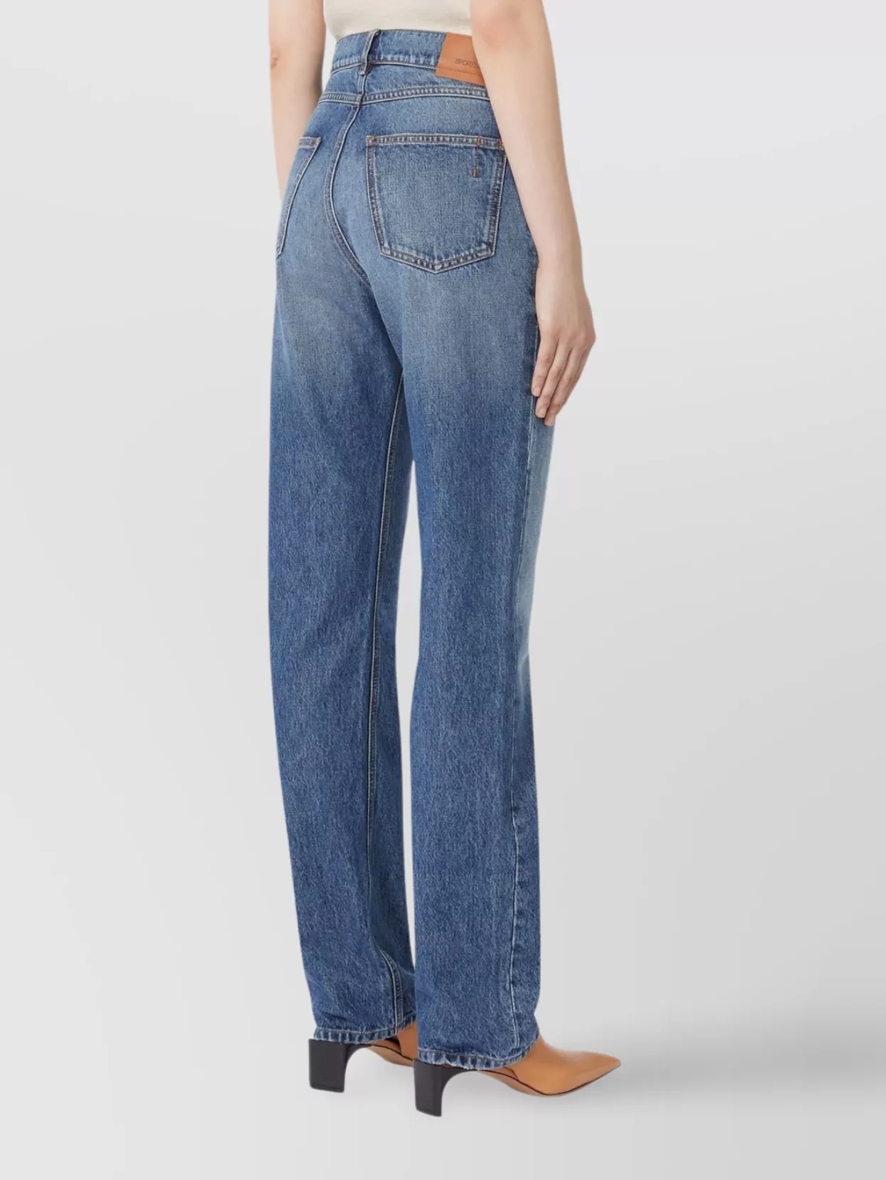 Sportmax Modern Low-Rise Denim Trousers