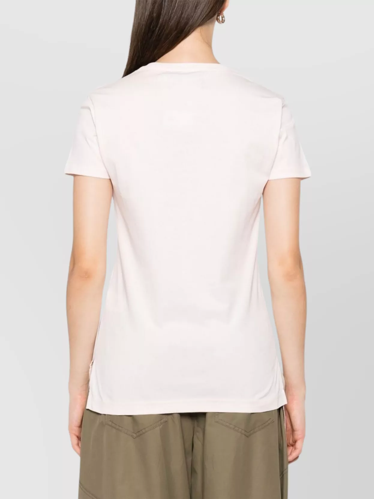 Vivienne Westwood Sleeve Chain Print Crew Neck Top In Pink
