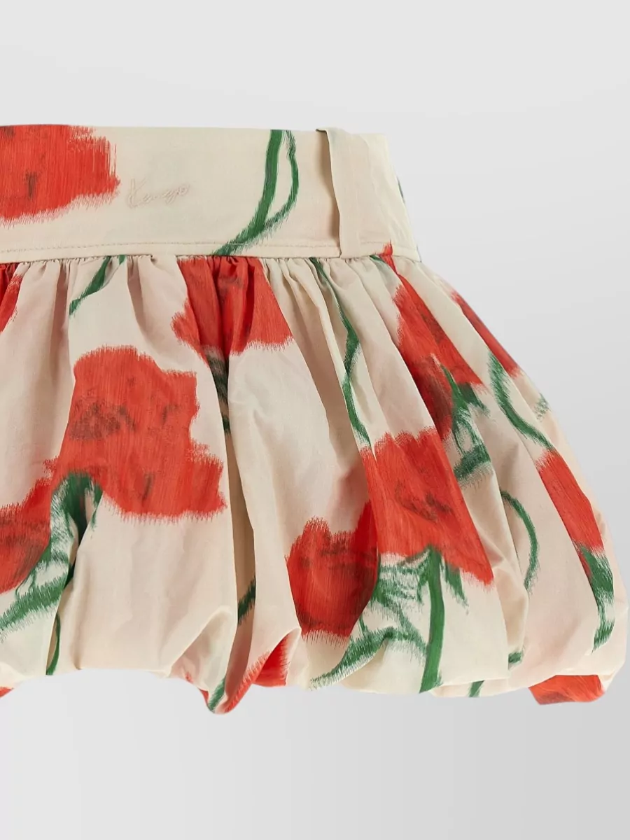 Kenzo Printed Balloon Mini Skirt