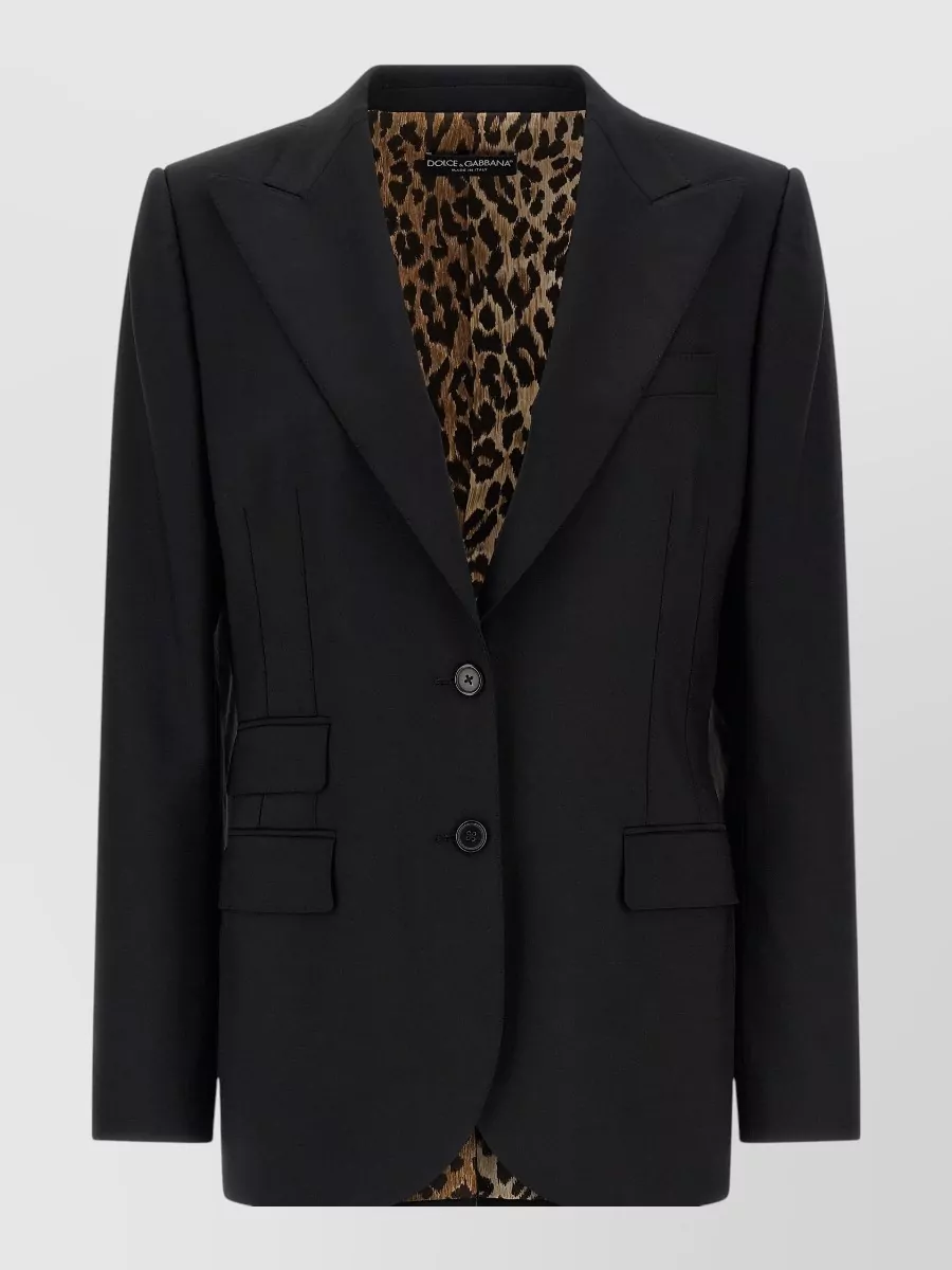 Dolce&Gabbana Virgin Wool Single-Breasted Blazer