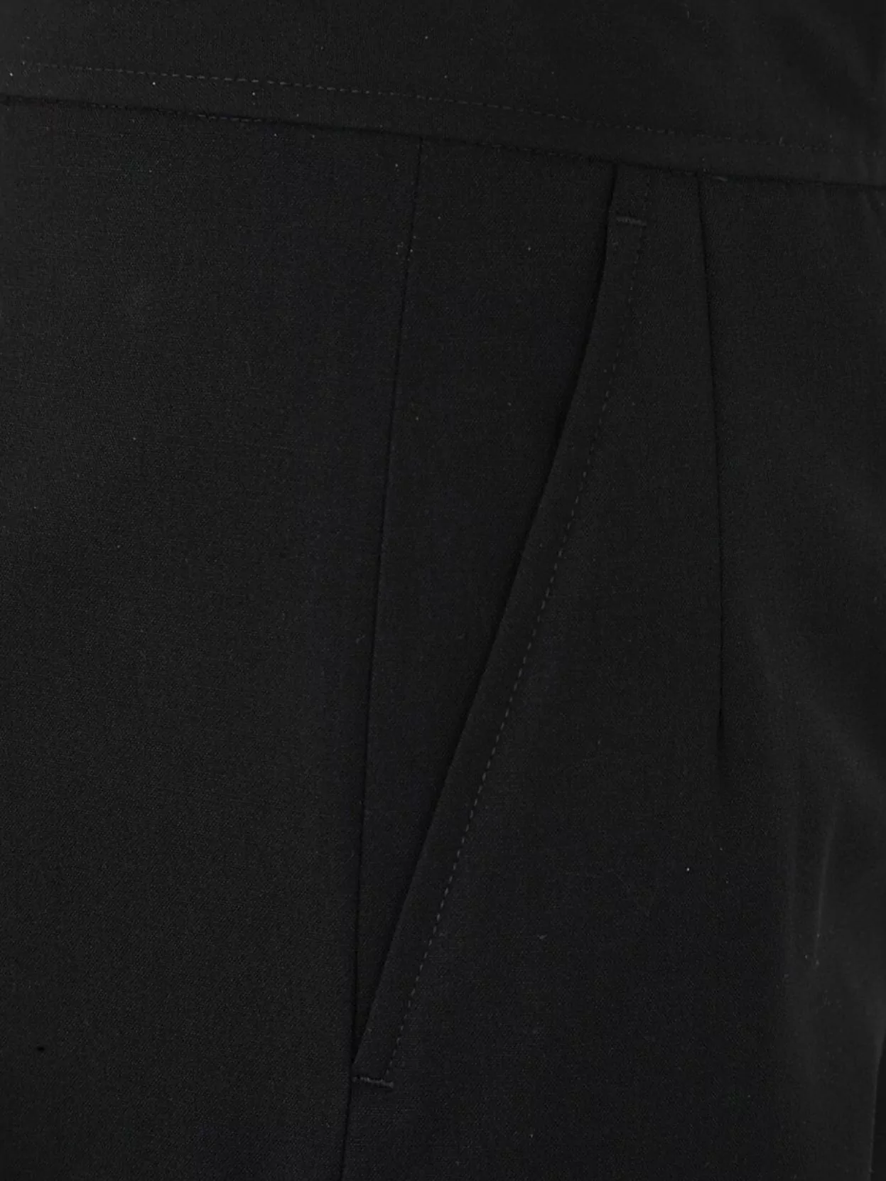 Dries Van Noten High Waist Wide Leg Trousers With Pockets In Black