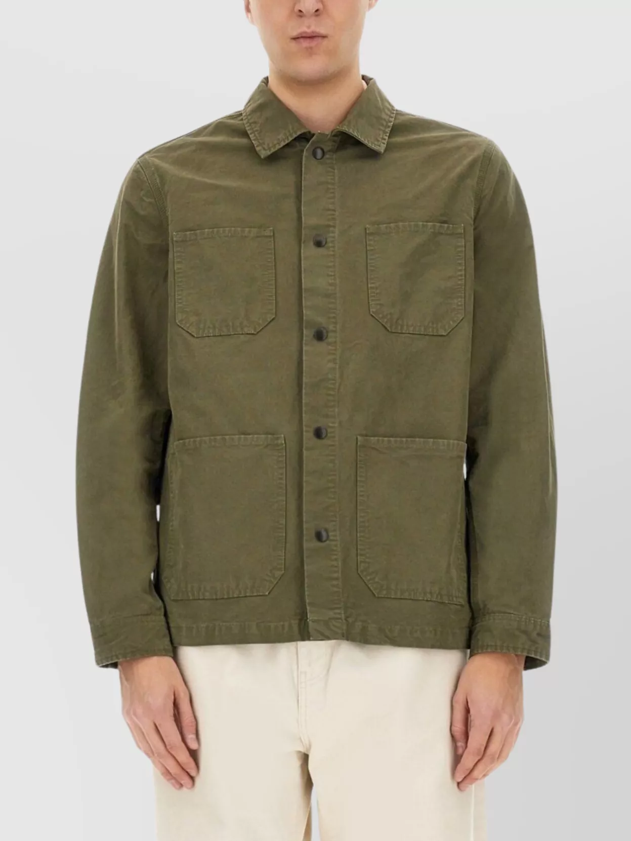 Woolrich Shirt Cotton With Pockets And Collar