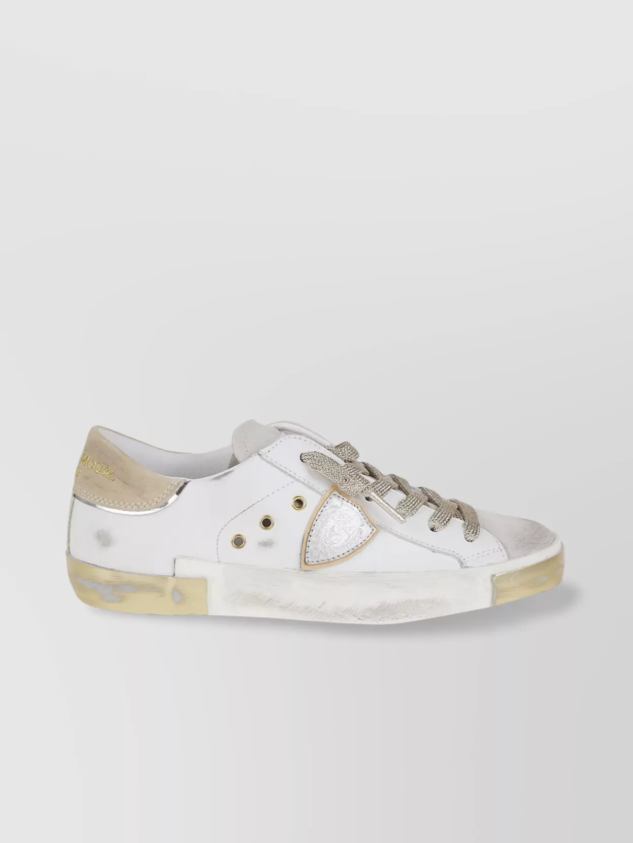 Philippe Model Low Top Sneakers Metallic Accents