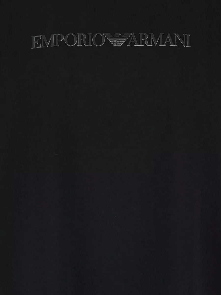Emporio Armani Logo Cotton Crew Neck Short Sleeve T-Shirt