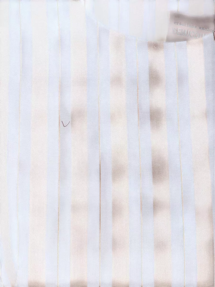 Semicouture Striped Linen Mini Dress