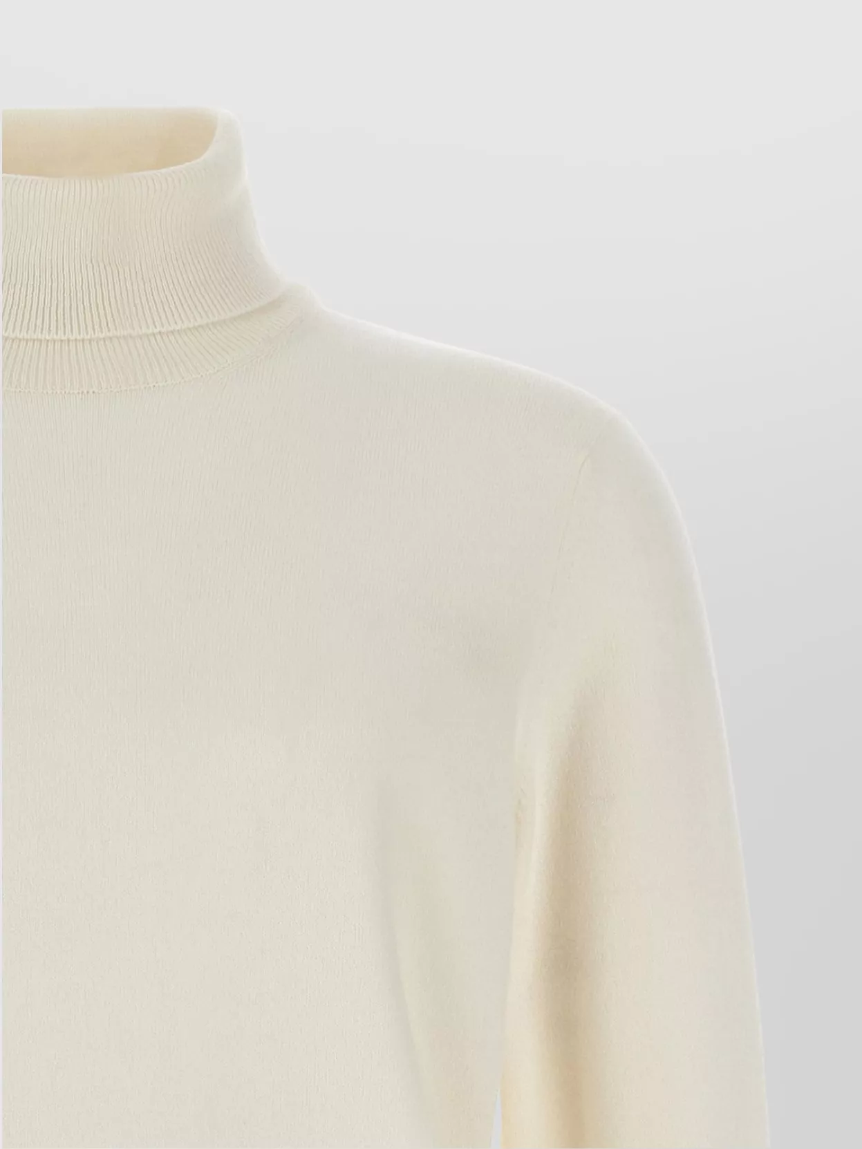 Brunello Cucinelli Turtleneck Sweater With Long Sleeves And Ribbed Finish