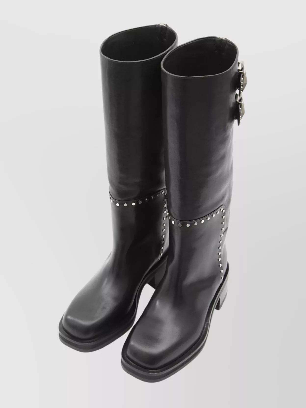 Jimmy Choo Knee-High Tube Boots Stud Detail